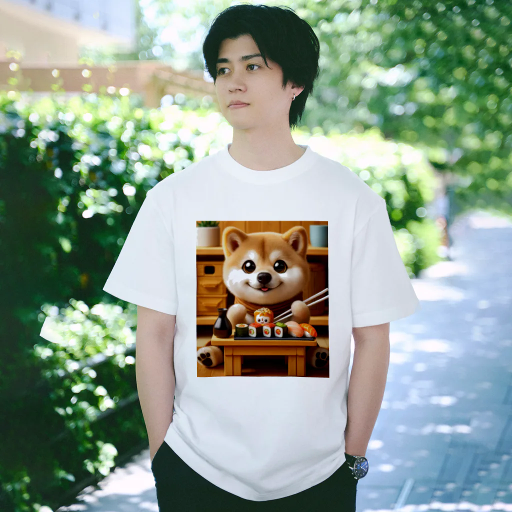 ぺろり庵のキラキラ寿司犬 Regular Fit T-Shirt
