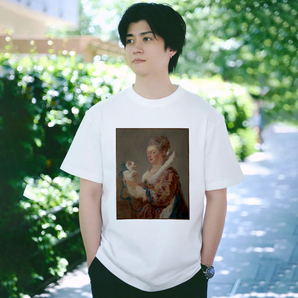 public domainのA Woman with a Dog Regular Fit T-Shirt