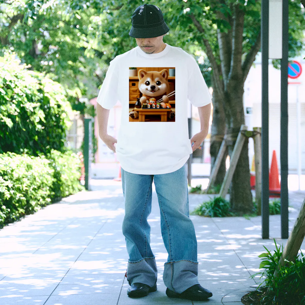 ぺろり庵のキラキラ寿司犬 Regular Fit T-Shirt