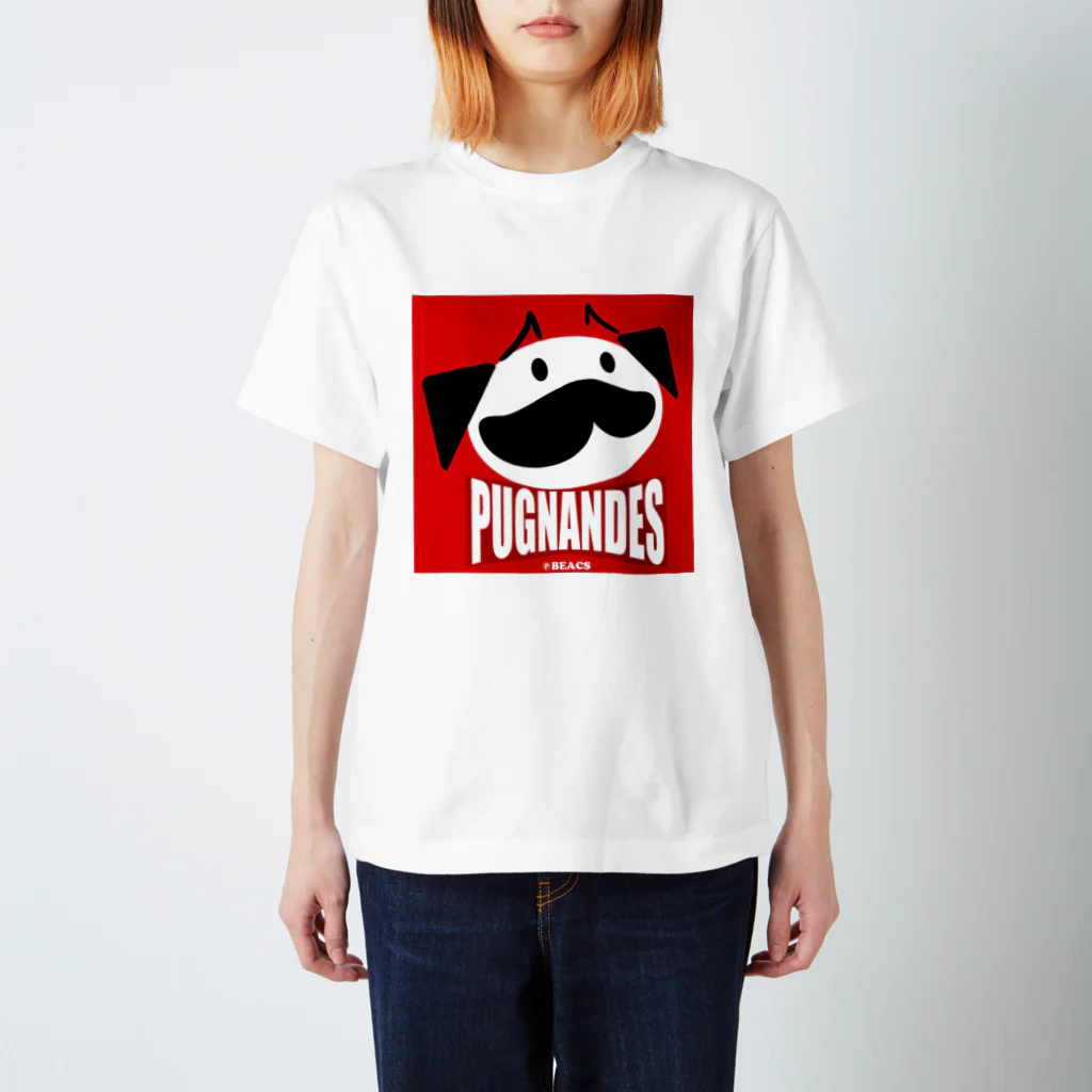 BEACSのPUGNANDES2022_Red Regular Fit T-Shirt