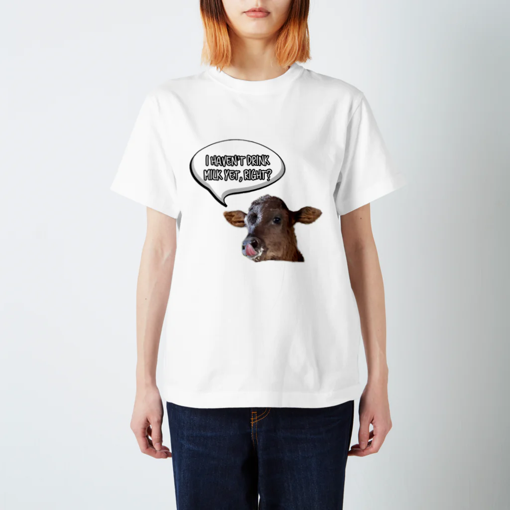 Happy cows♪のHappy cows♪ 吹き出しver Regular Fit T-Shirt