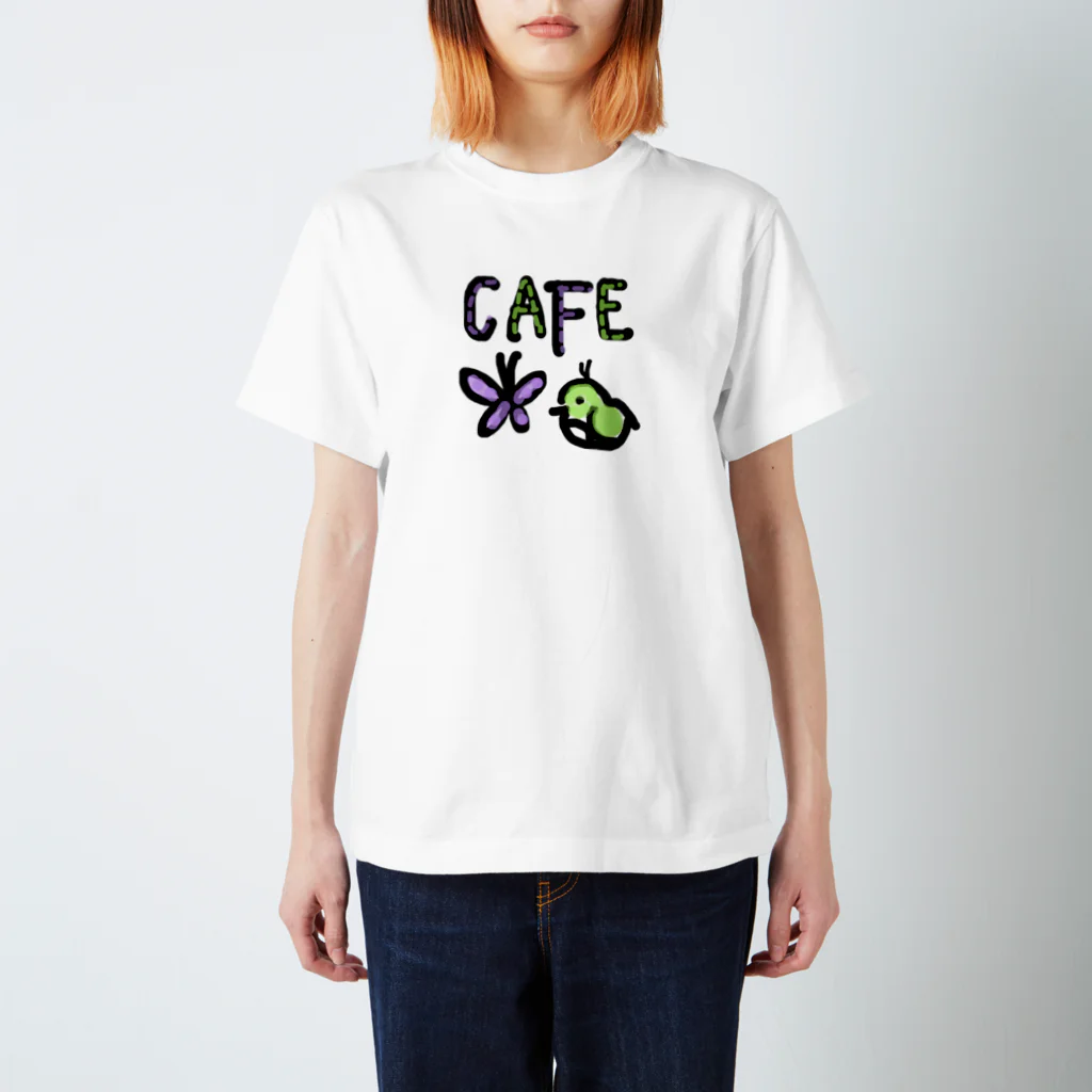 Caffe TefuTefu13468のなかよしてふてふ スタンダードTシャツ