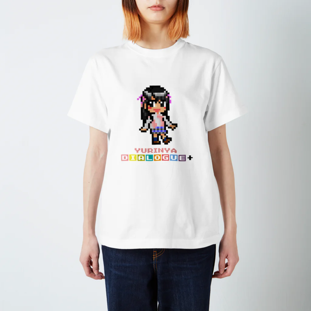 DIALOGUE＋のドットDIALOGUE＋ ゆりにゃ推しスタンダードTシャツ(白) 티셔츠