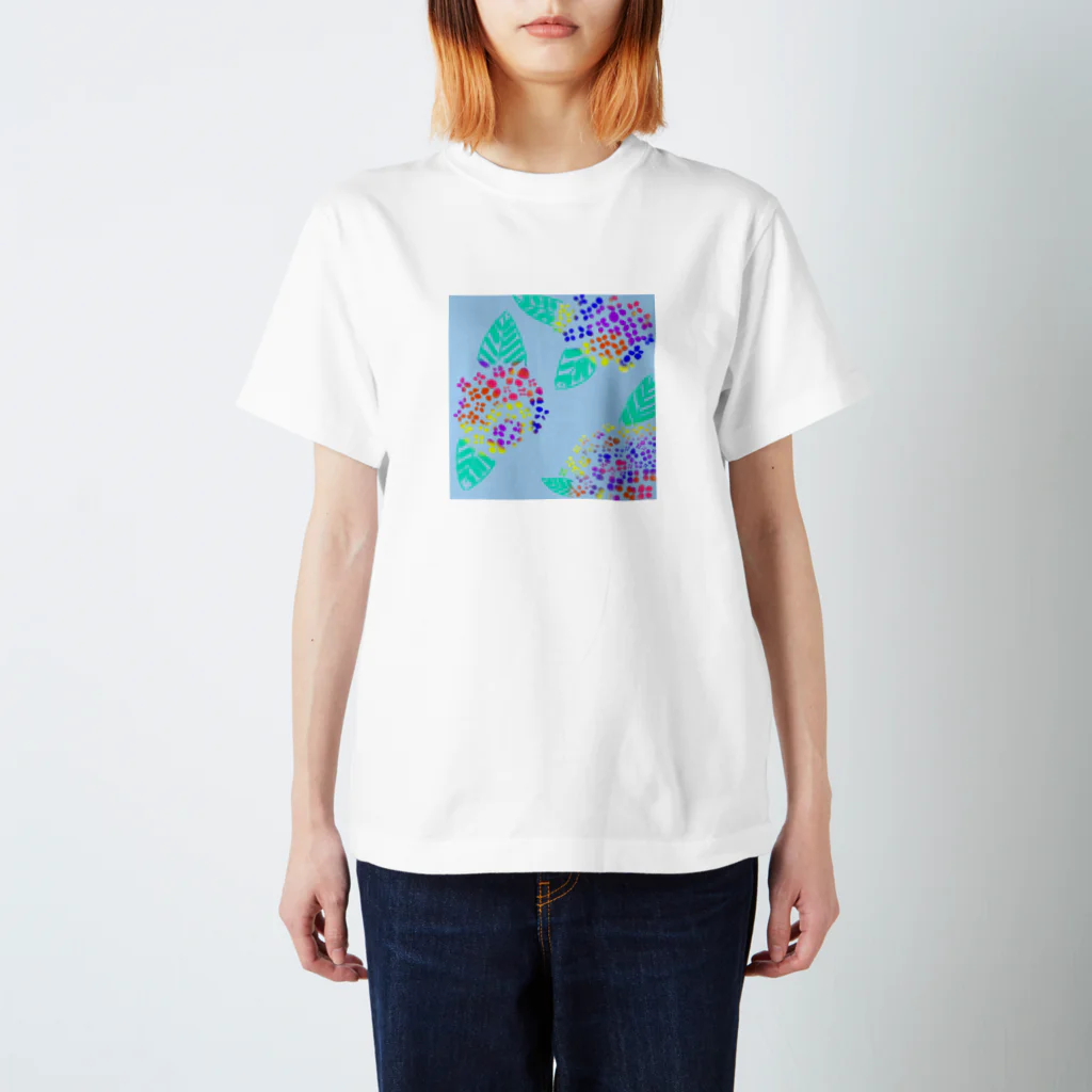 yama_nekomimiの紫陽花 Regular Fit T-Shirt