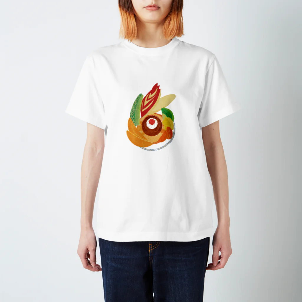 食い意地屋のプリンアラモード スタンダードTシャツ