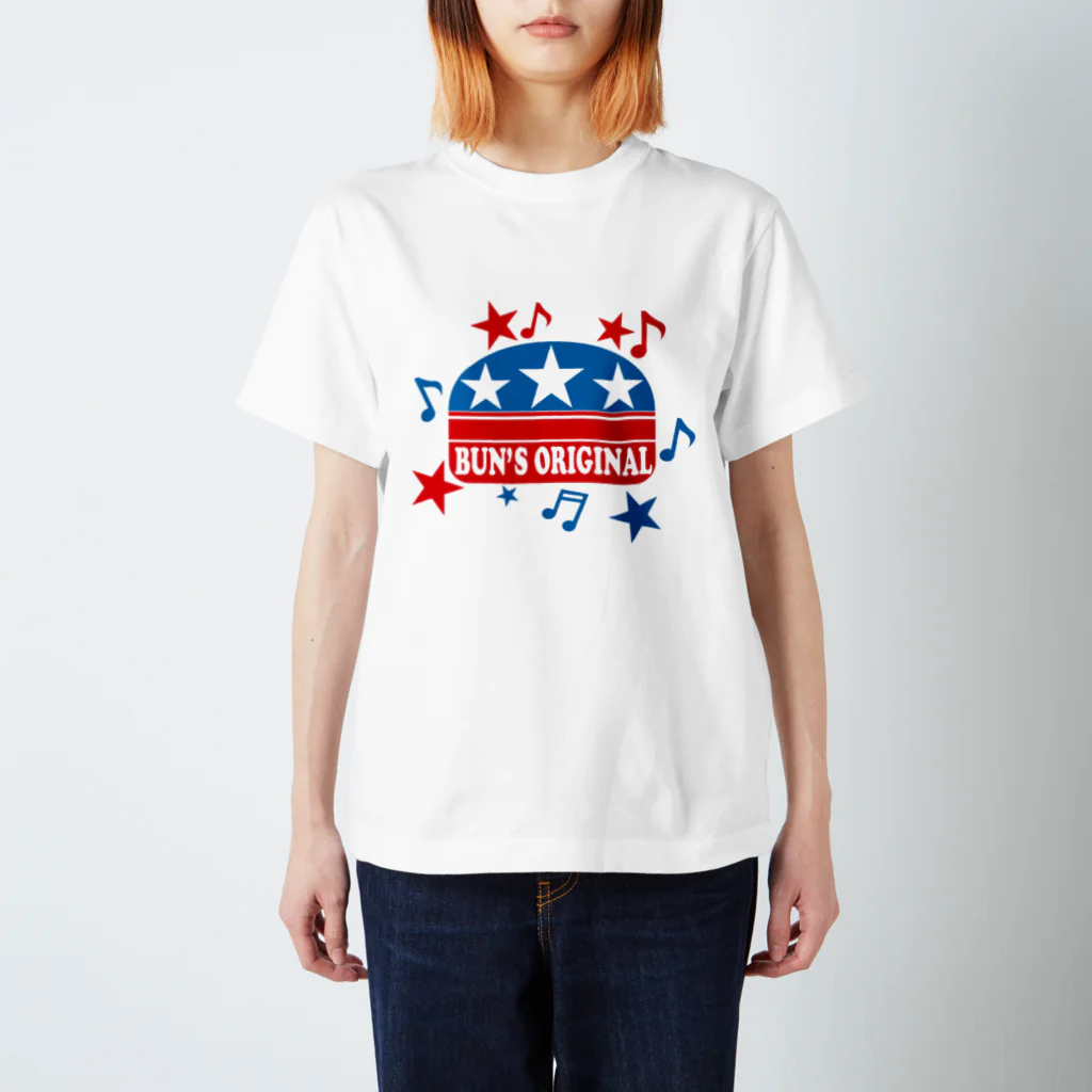 バンズオリジナルの<BUN'S ORIGINAL> バンズバーガーロゴ Regular Fit T-Shirt