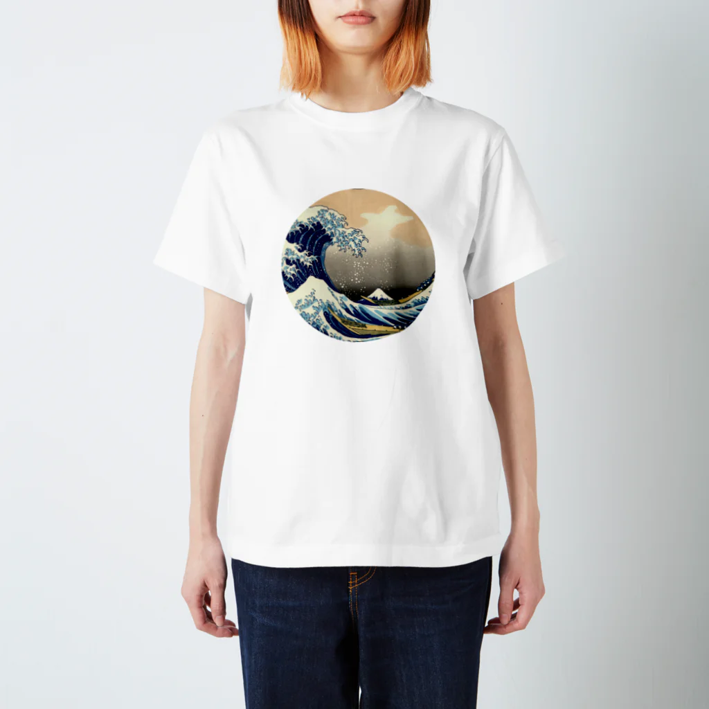 sleep-slept-zzzの葛飾北斎 Katsushika Hokusai 富嶽三十六景 スタンダードTシャツ