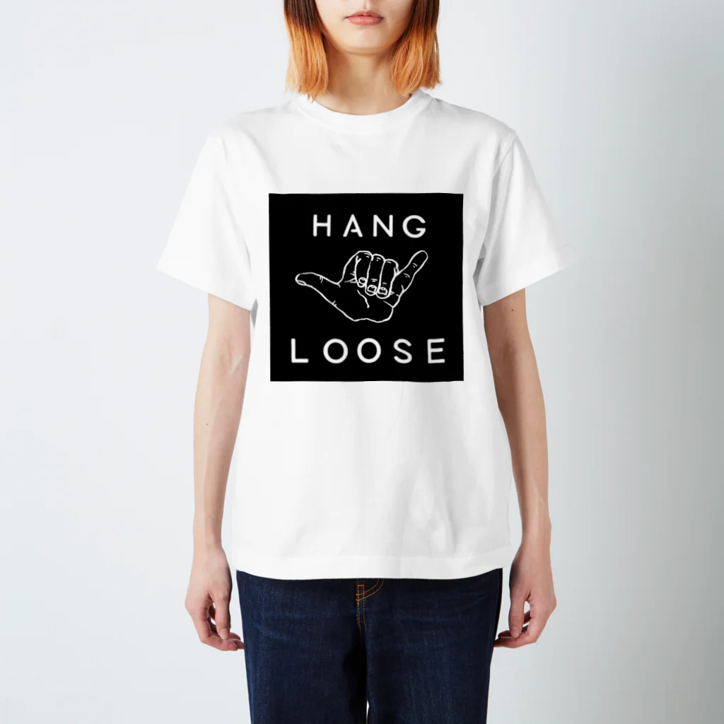 hang looseのハングルースBLACK Regular Fit T-Shirt