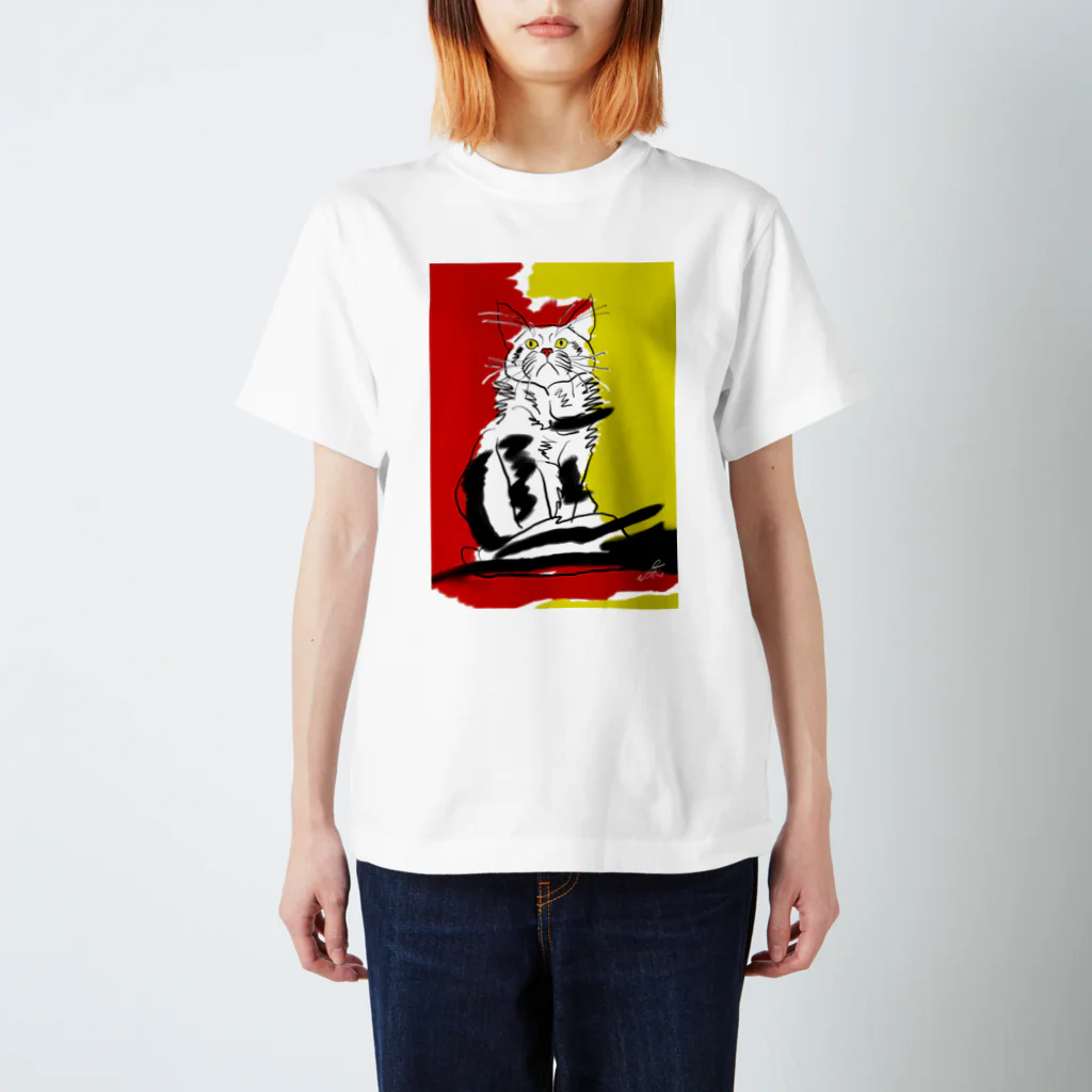 ねこおじさんのなんりんのHi_Ro_Shi Regular Fit T-Shirt