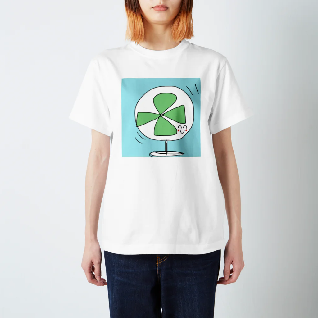 mai_relaxedの4つ葉の扇風機ﾁｬﾝ スタンダードTシャツ