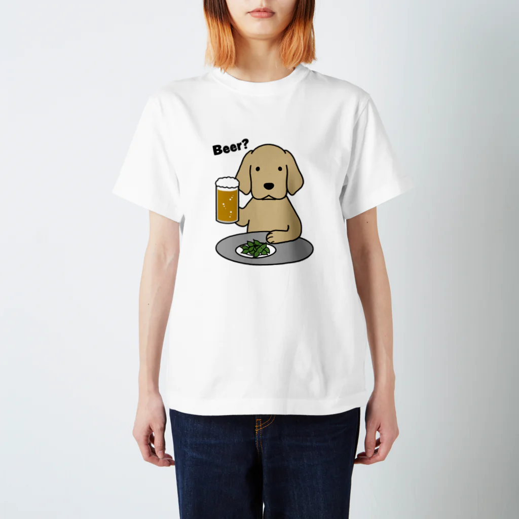 efrinmanのビールと枝豆 スタンダードTシャツ