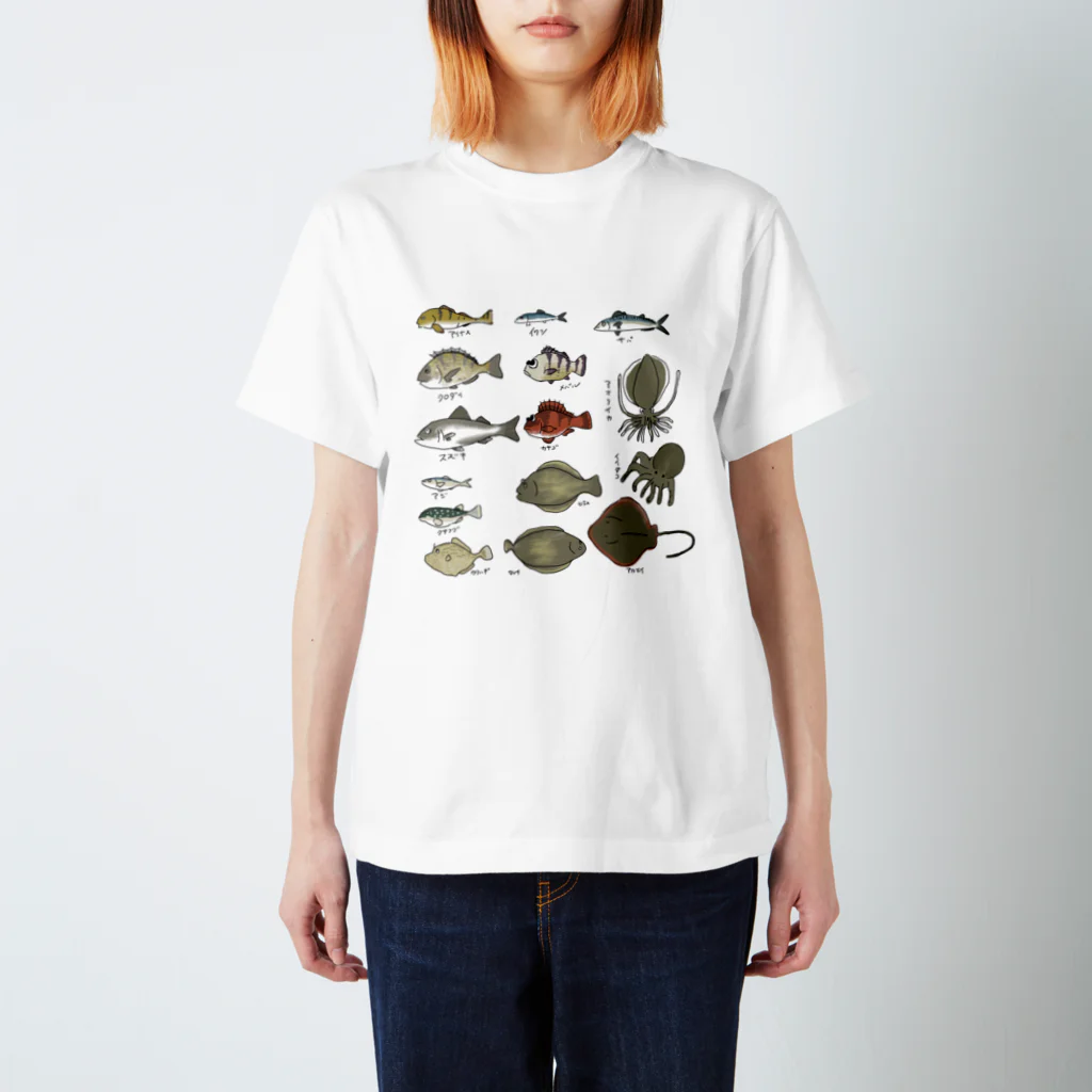 ゆの者ゆっこの堤防から釣れる魚 Regular Fit T-Shirt