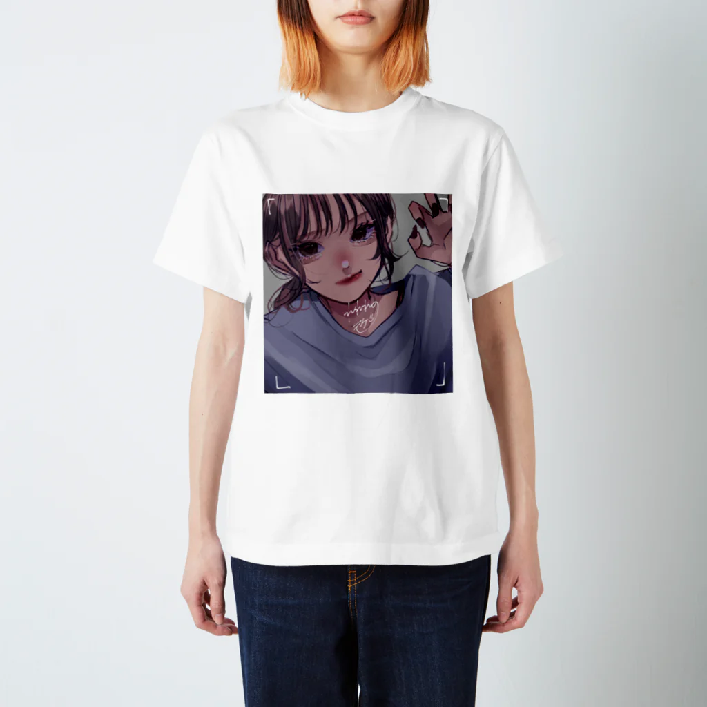 れれちゃんのぐっずしょっぷの自撮り女子 スタンダードTシャツ