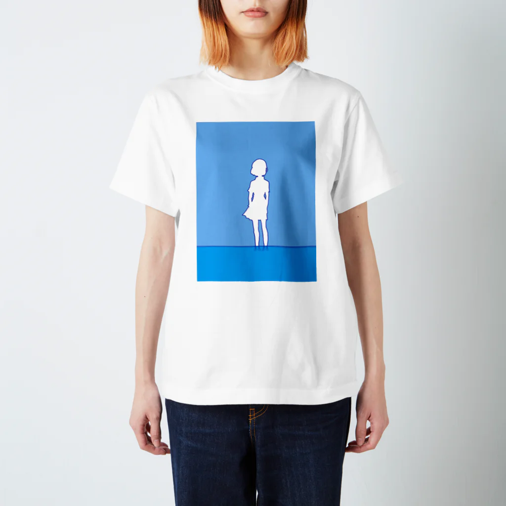 海谷子猫の水辺の素足 Regular Fit T-Shirt