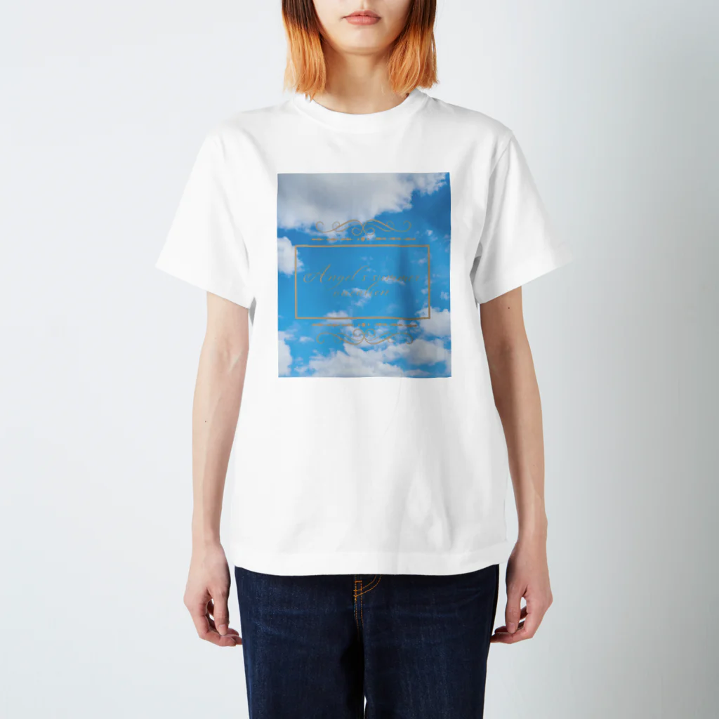 ゆにねこ惑星のପ天使の夏休みଓ青空旅行(淡) スタンダードTシャツ