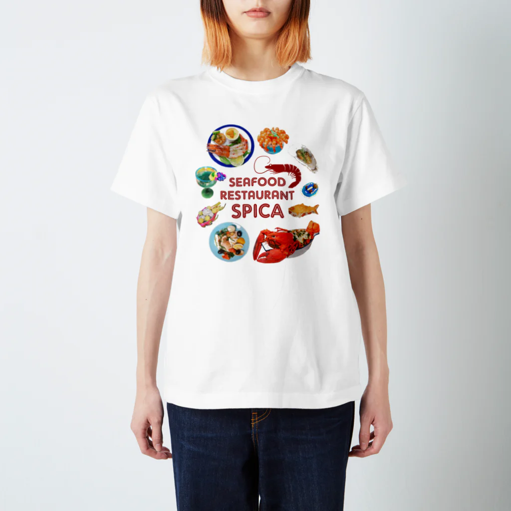 spicaのシーフードレストラン スピカ スタンダードTシャツ