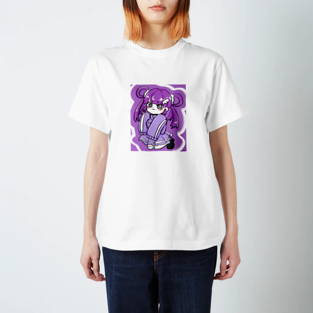 海蘭の紫ジャージちゃん スタンダードTシャツ