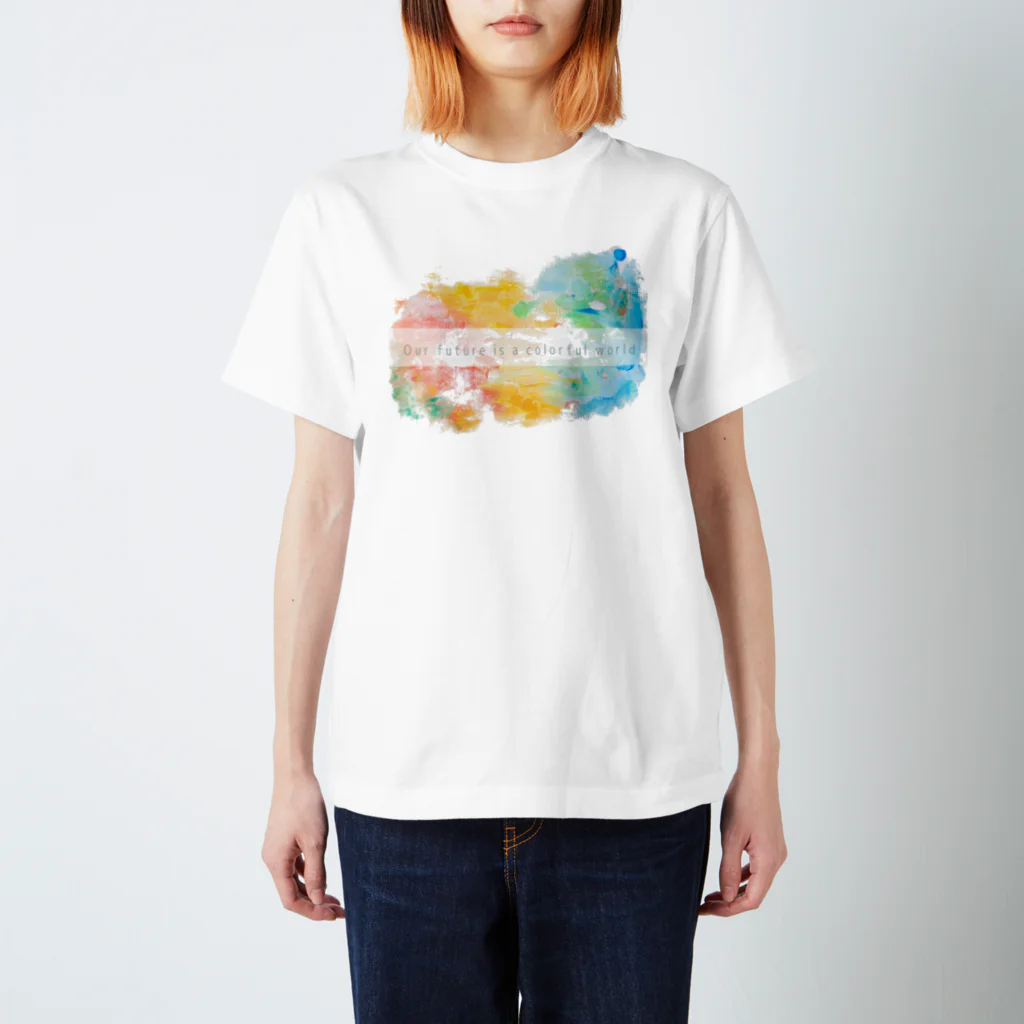 SHINOCHIKA.artworksの僕たちの未来は色鮮やかな世界 Regular Fit T-Shirt