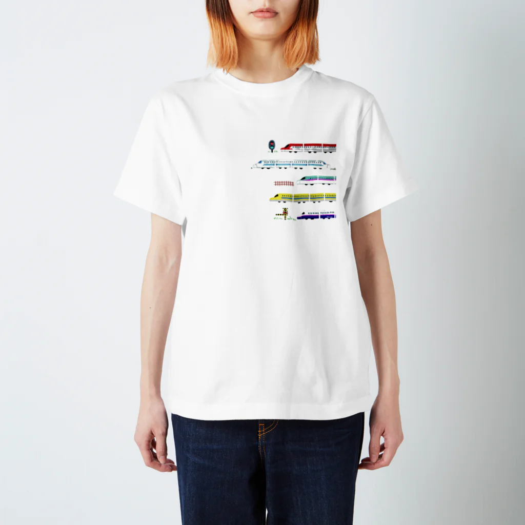 SHINOCHIKA.artworksの大好き！新幹線's Regular Fit T-Shirt