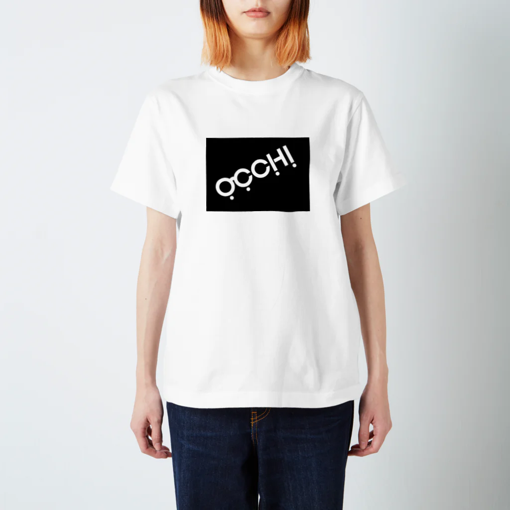 OCCHI idea designのOCCHI/黒×白 inakaデザイン Tシャツ Regular Fit T-Shirt