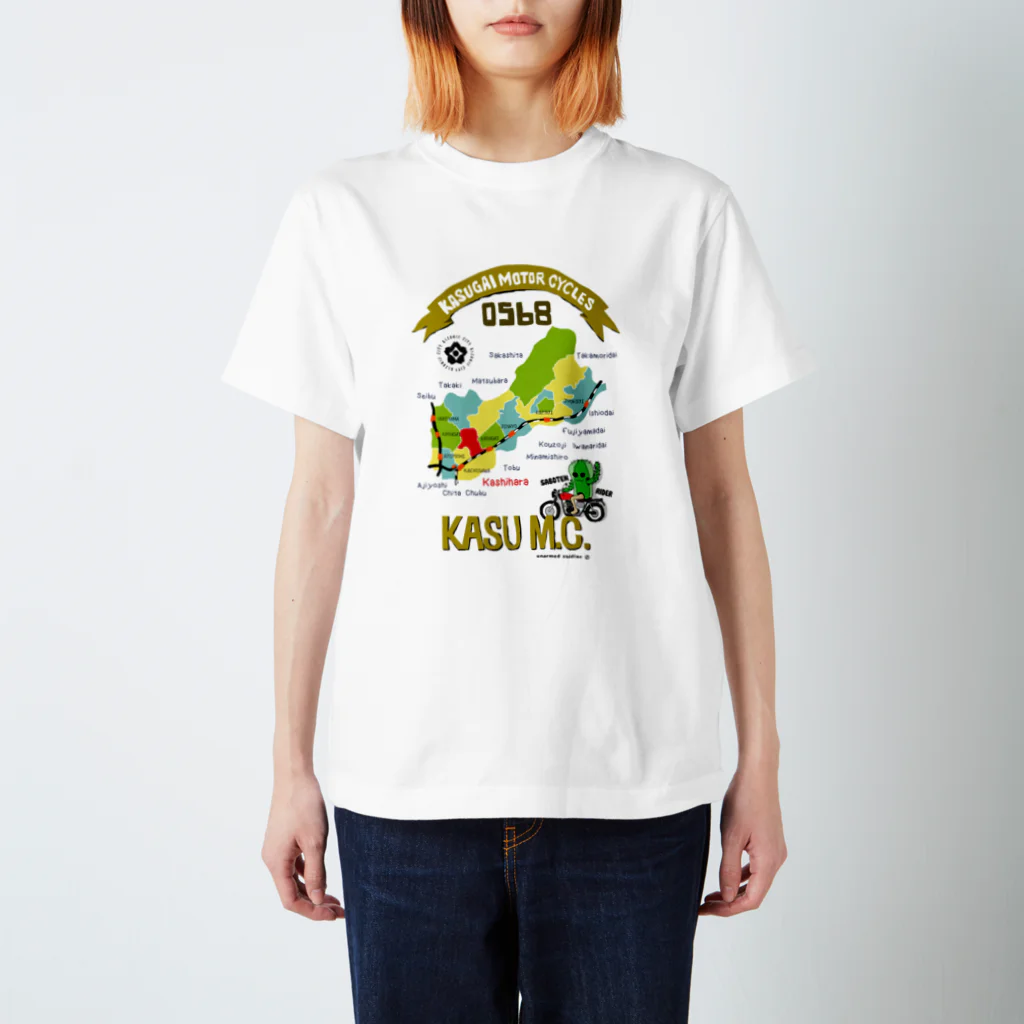 unarmed soldier shopのKASUGAI MOTOR CYCLES W スタンダードTシャツ