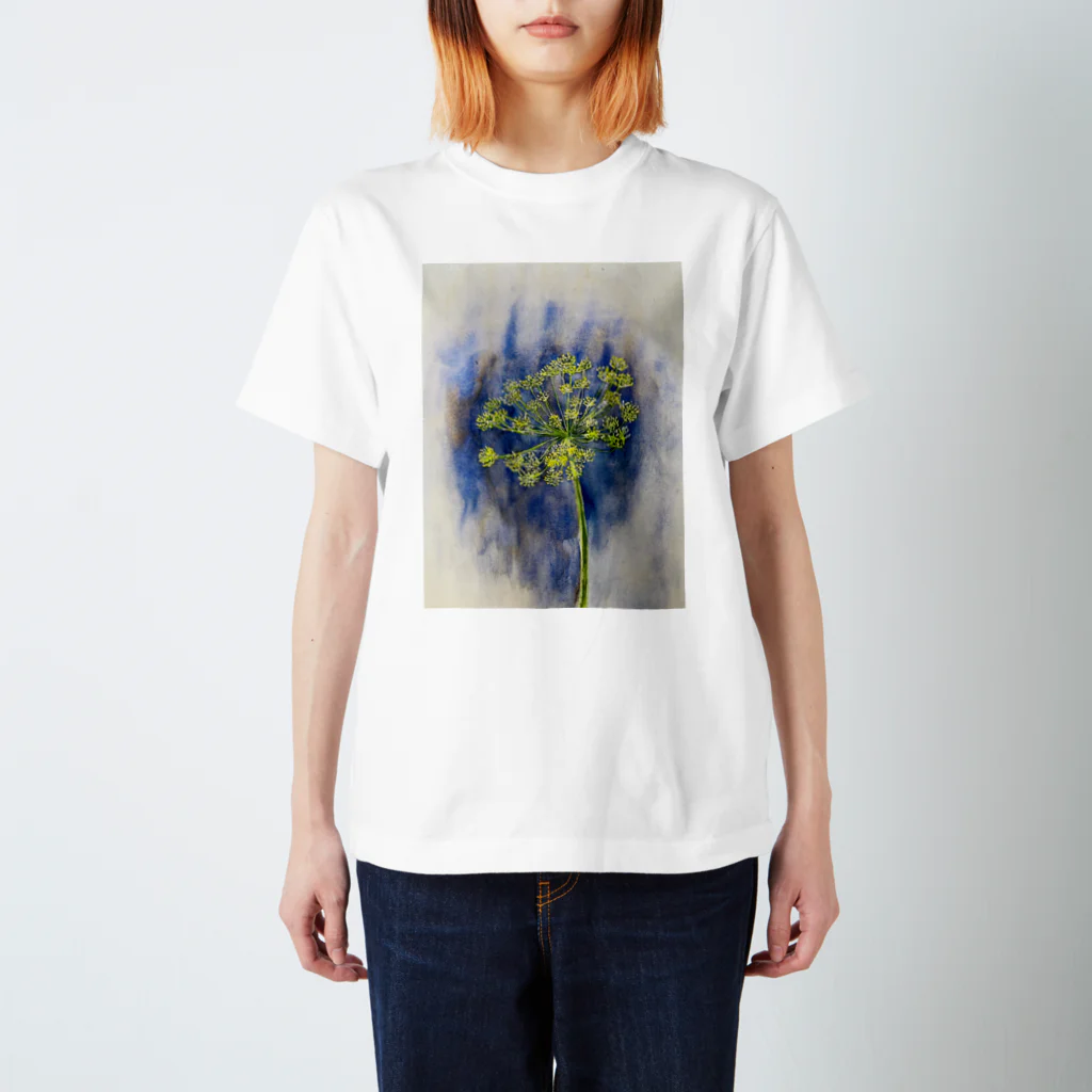 あおニャーマンの植物画着彩2 Regular Fit T-Shirt