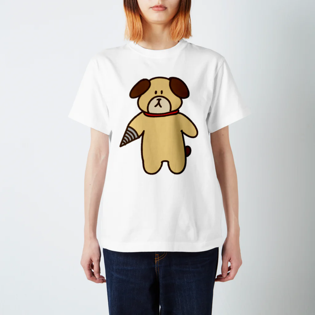 しおひがりの手ドリル犬 Regular Fit T-Shirt