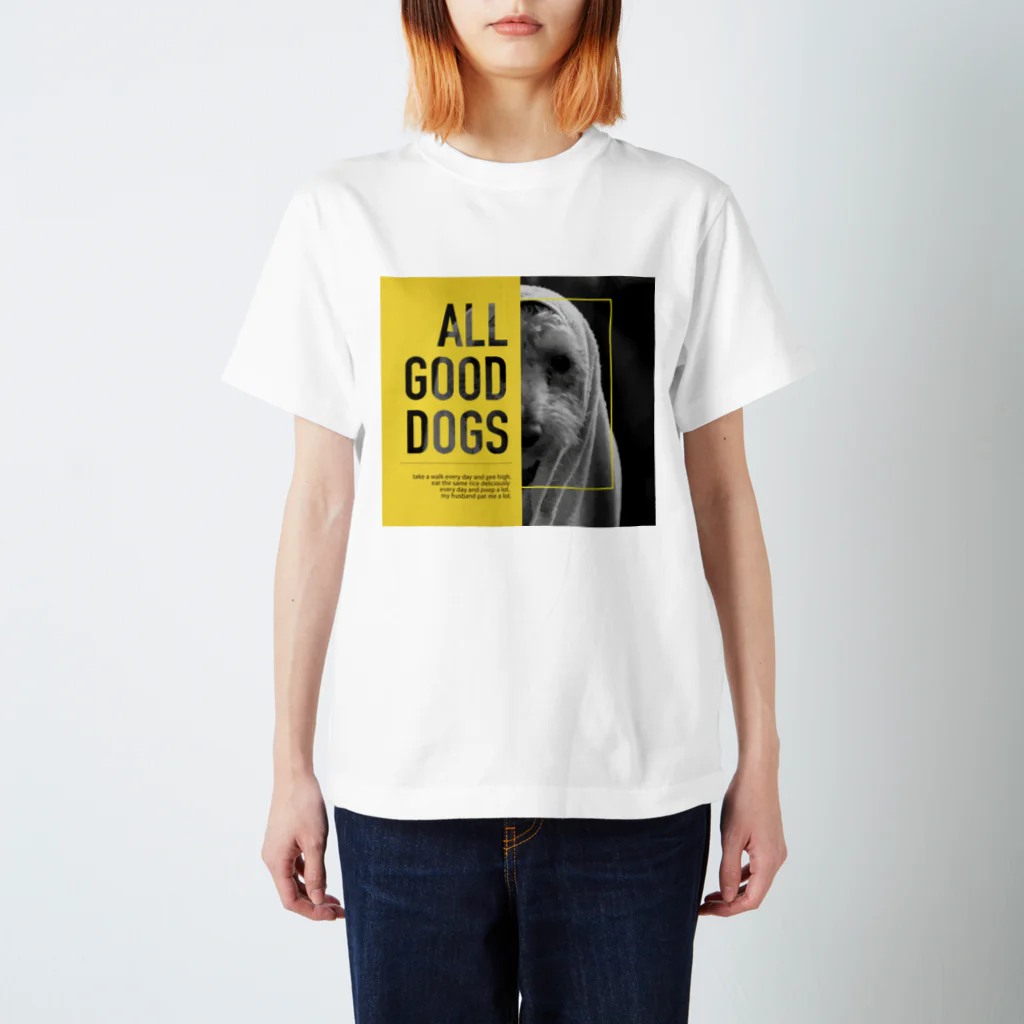 Upp.pu.のALL GOOD DOGS スタンダードTシャツ