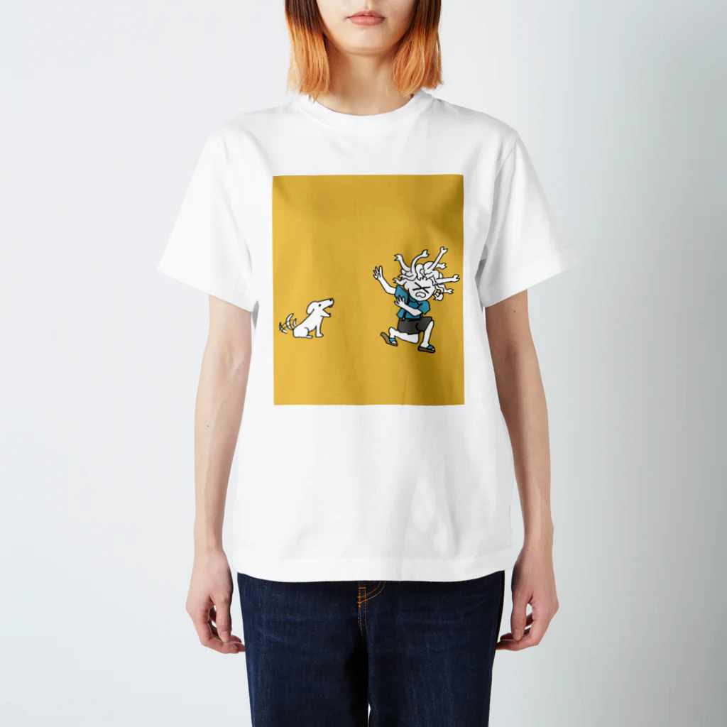 杜の魚の犬がこわいメデューサ Regular Fit T-Shirt