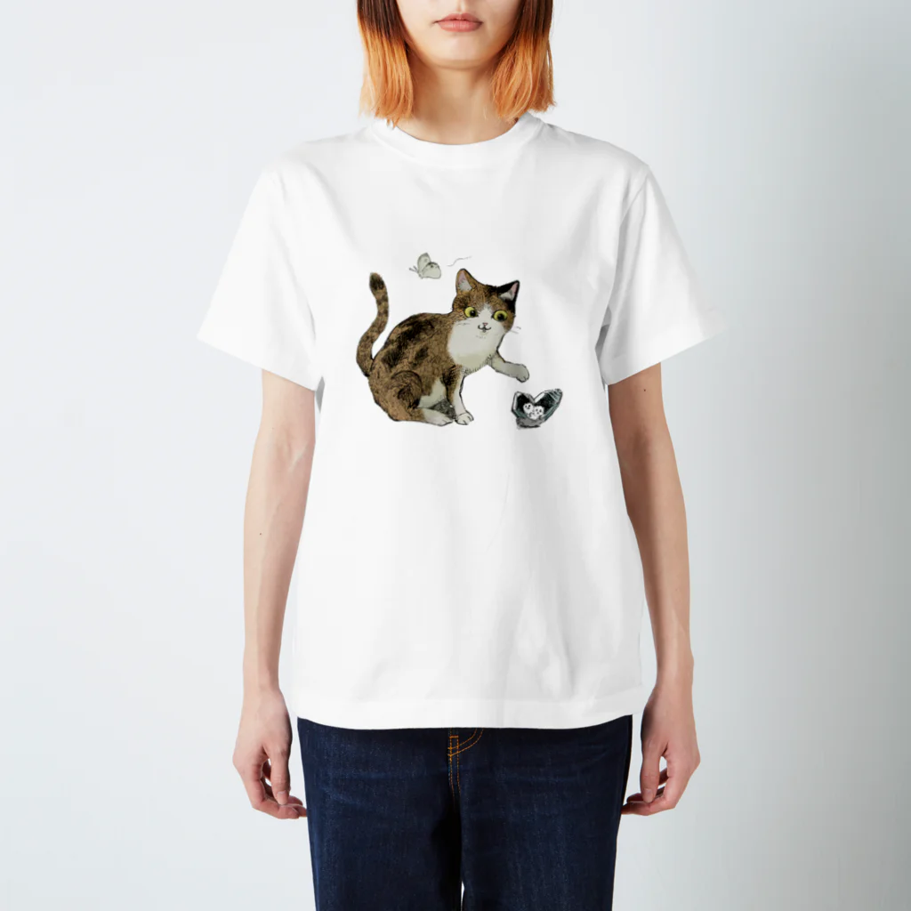 Cleavageのロゴにゃんこ Regular Fit T-Shirt