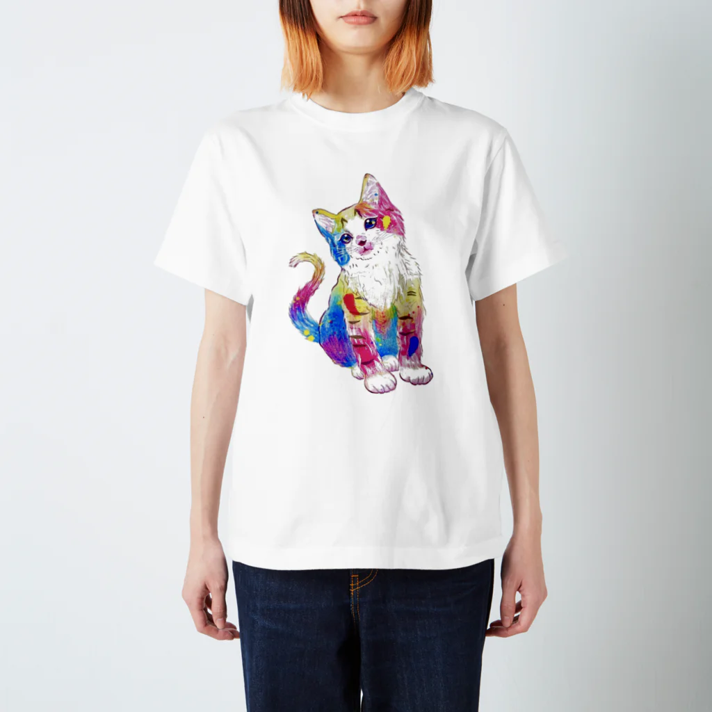 なまけものの猫 Regular Fit T-Shirt