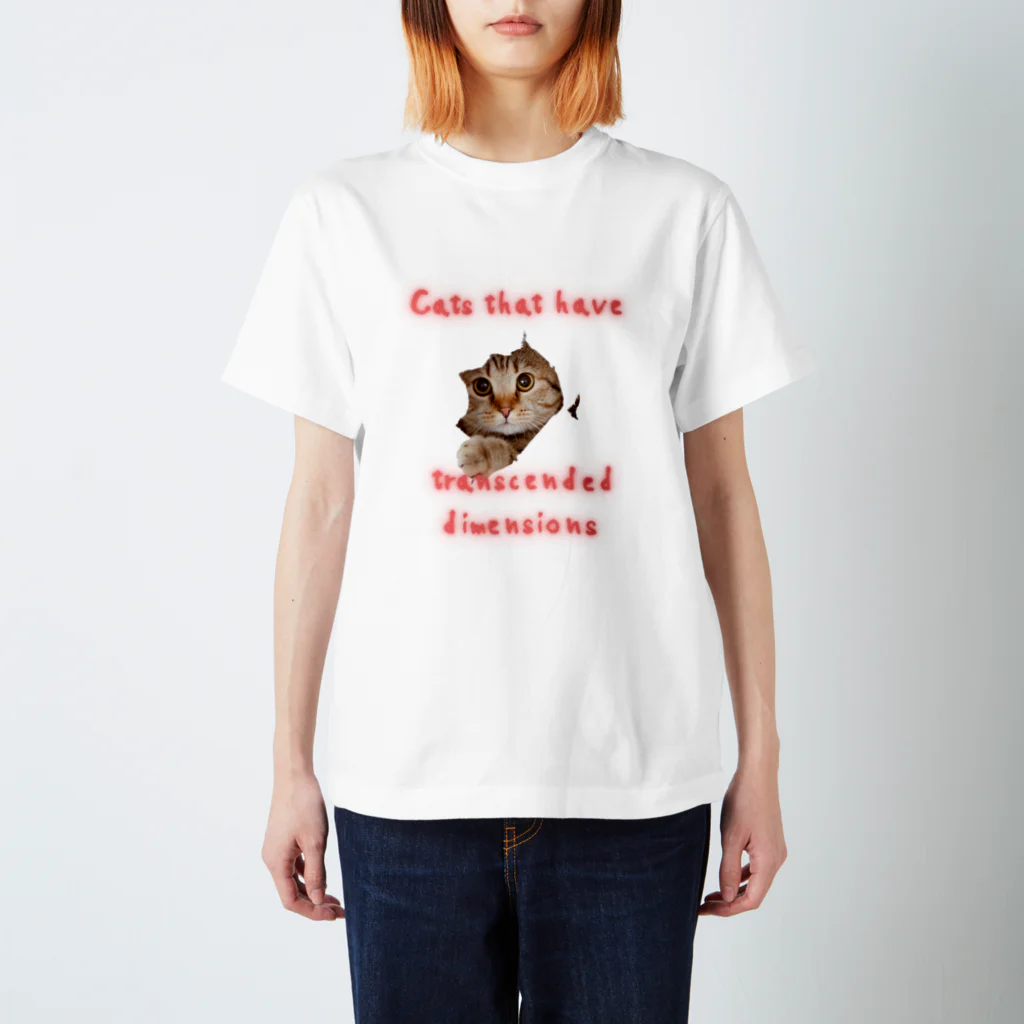 ミラくまの時空を超えてきた猫 スタンダードTシャツ