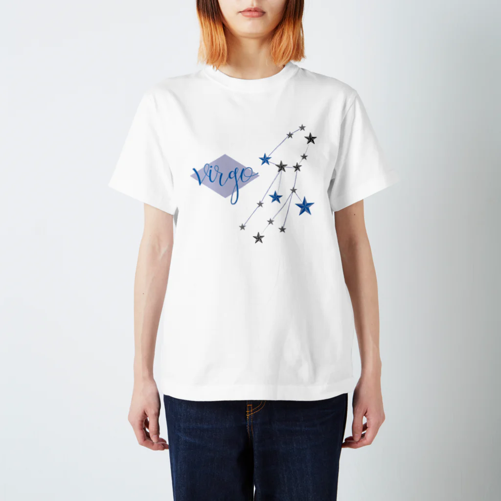 tomokomiyagamiのスタースタッズ星座　乙女座 Regular Fit T-Shirt