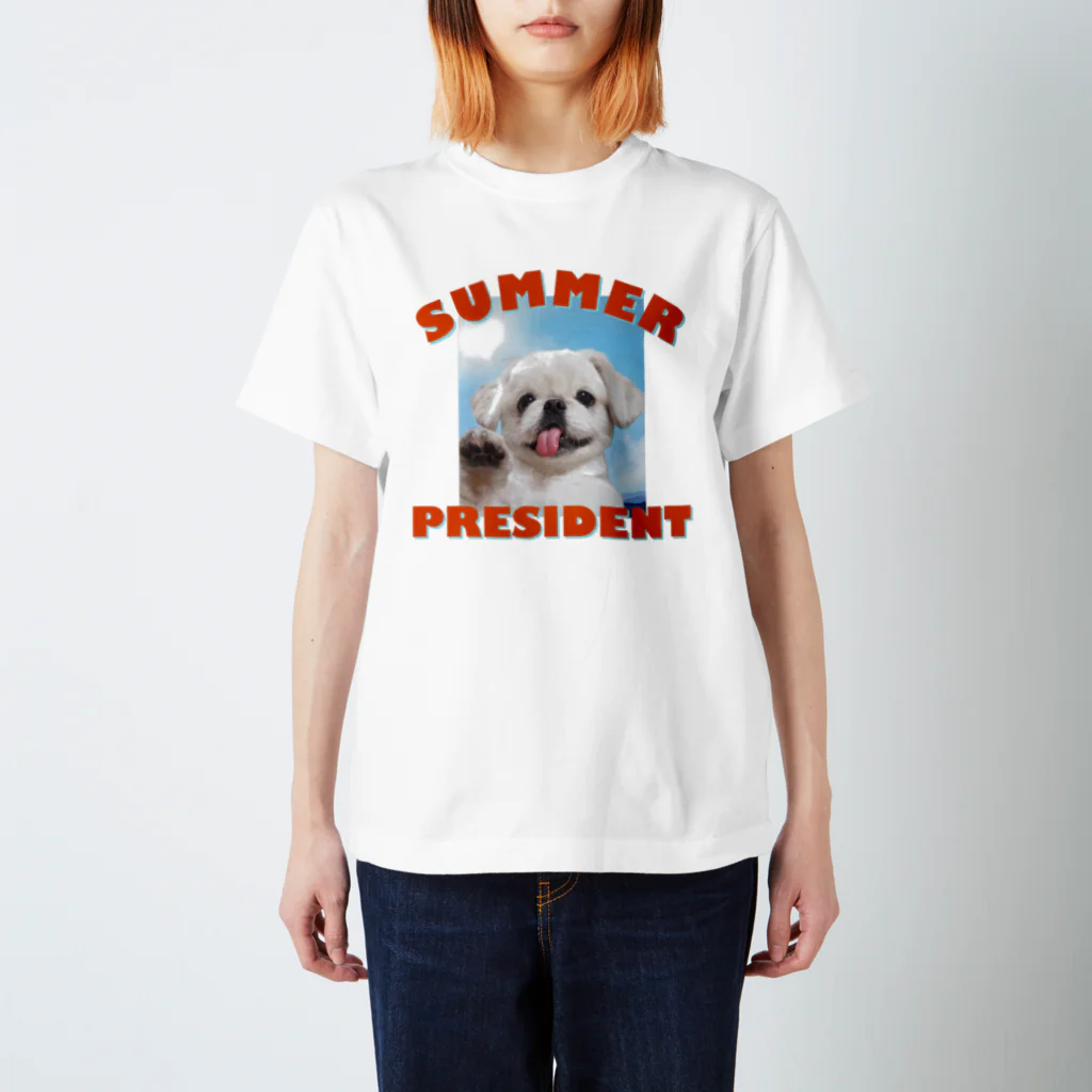 𝐿𝑂𝑉𝐸𝑌𝑂𝑈の夏の大統領 Regular Fit T-Shirt