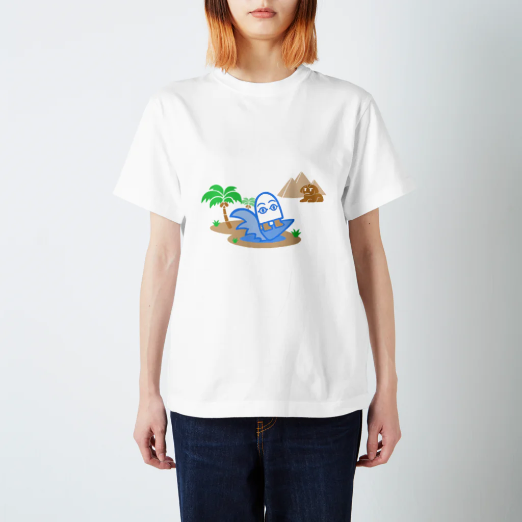 nyacotaのメジェド様　サーフィンTシャツ スタンダードTシャツ