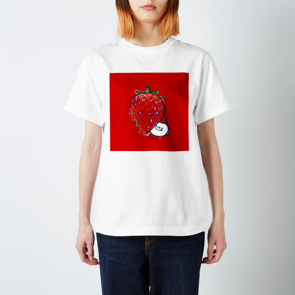 MOGUMO SHOPのいちごもぐもぐくん スタンダードTシャツ