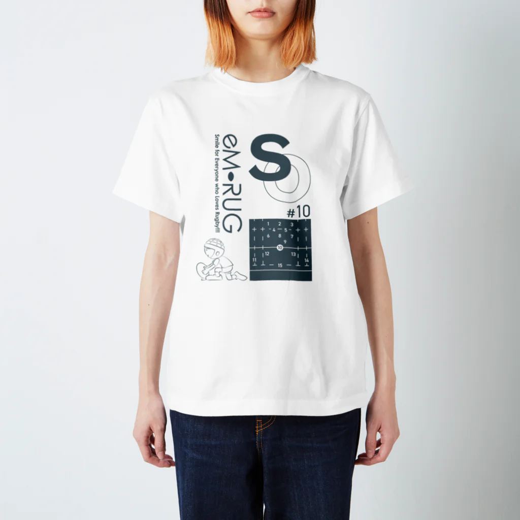 ［ラグビー専門］ラグビティーショップ［eM-Rug］のエムラグ2022サマー_Tシャツ_前面_スタンドオフ Regular Fit T-Shirt