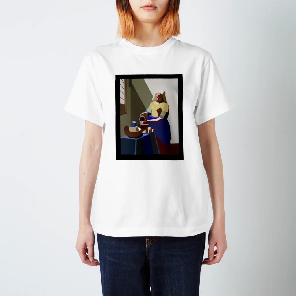 aQ-studioの牛乳を注ぐ女 Regular Fit T-Shirt