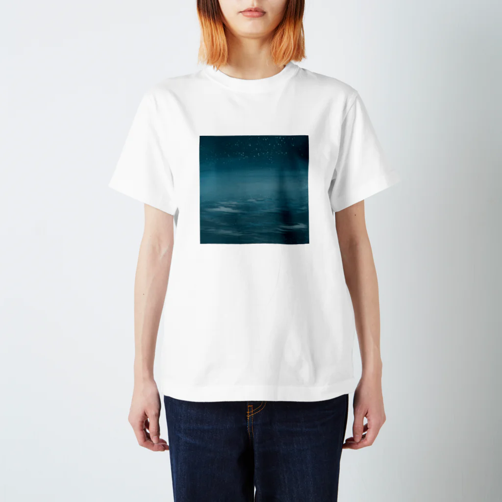 nao_pan_coffeeの冬の海 Regular Fit T-Shirt