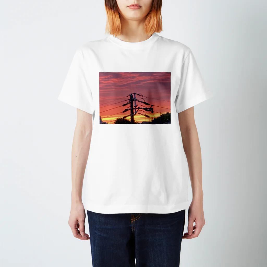 ukuleleleのsunset, my town スタンダードTシャツ