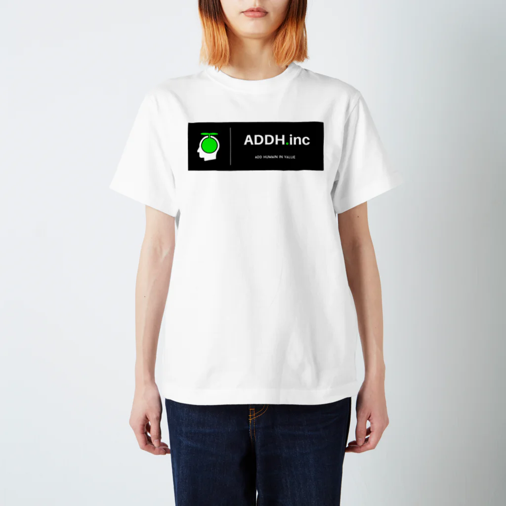 ADD HumanのsimpleT base BLACK Regular Fit T-Shirt