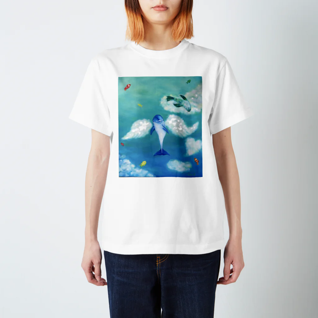 MIHO Genki ArtのDream sky Regular Fit T-Shirt