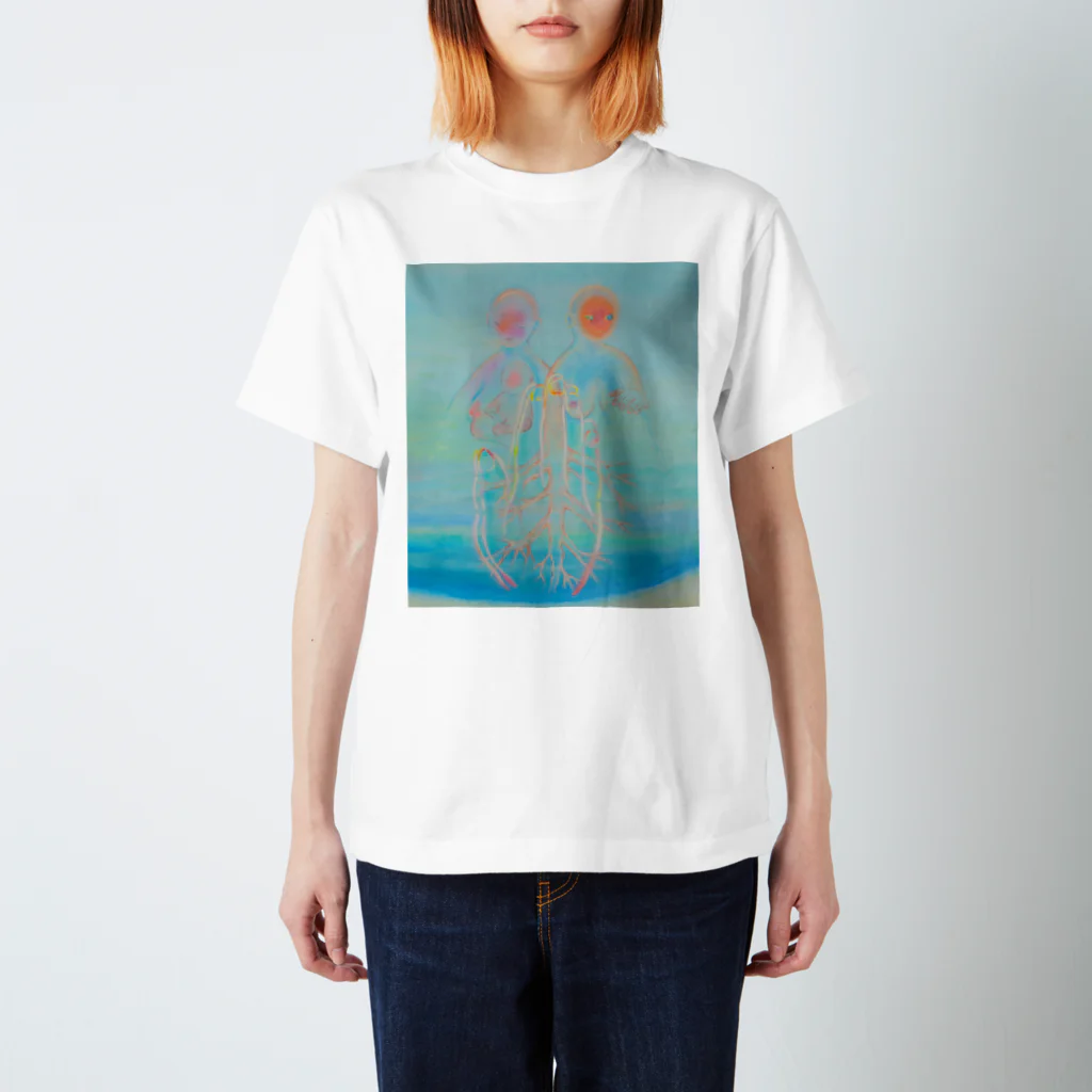 Wall Art ProjectのWAF Tシャツ　大小島真木 ver.2 Regular Fit T-Shirt