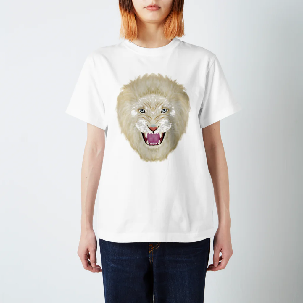 shigeruのホワイトライオン Regular Fit T-Shirt