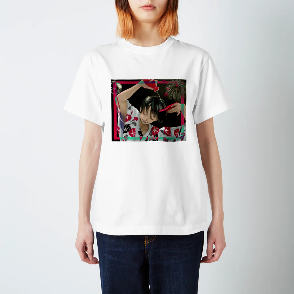 小晴/こばる/Cobaltの浴衣男子 スタンダードTシャツ