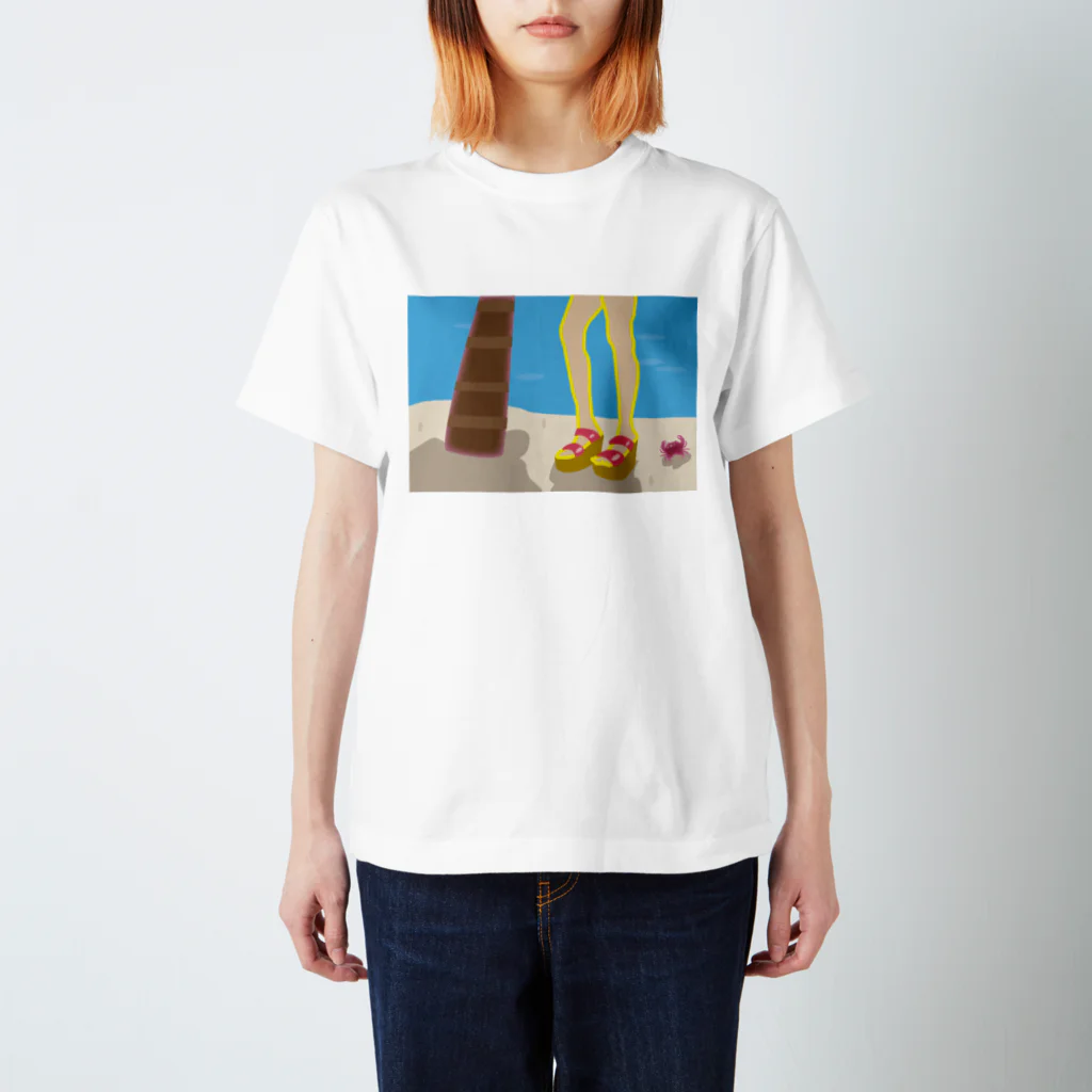 Drecome_Designの【涼し気】サンダル女子 Regular Fit T-Shirt