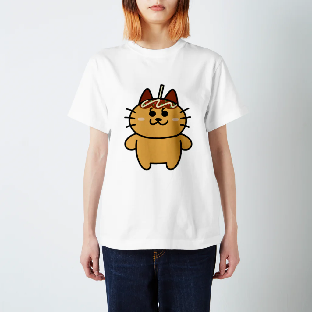 かっこにゃん！のたこ焼きかっこにゃんTシャツ Regular Fit T-Shirt