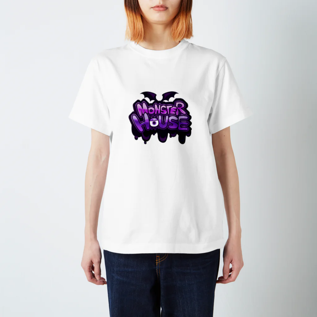 悪天🦄✨のMONSTER HOUSE LOGO スタンダードTシャツ