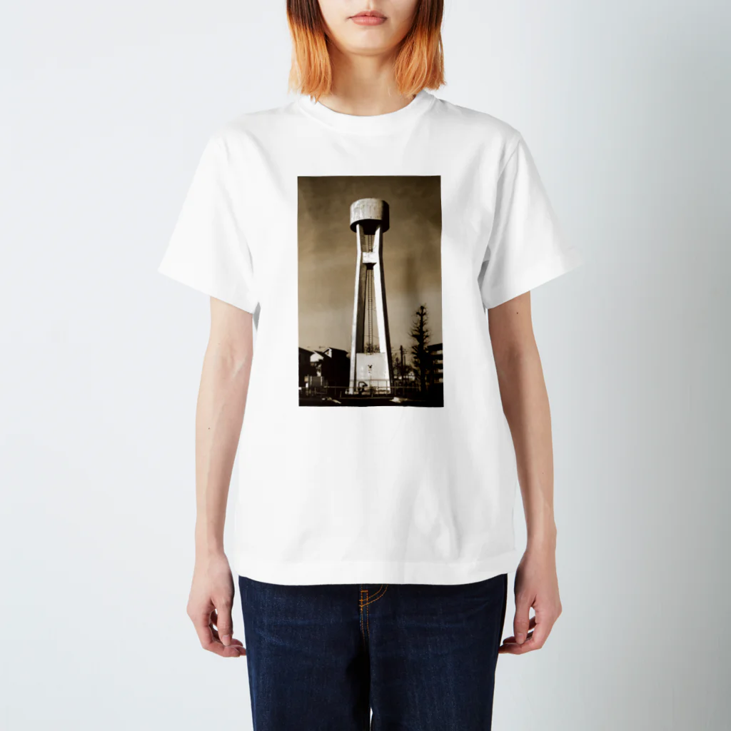 PHLOGISTON-76 SHOPのWater Tower 02 スタンダードTシャツ