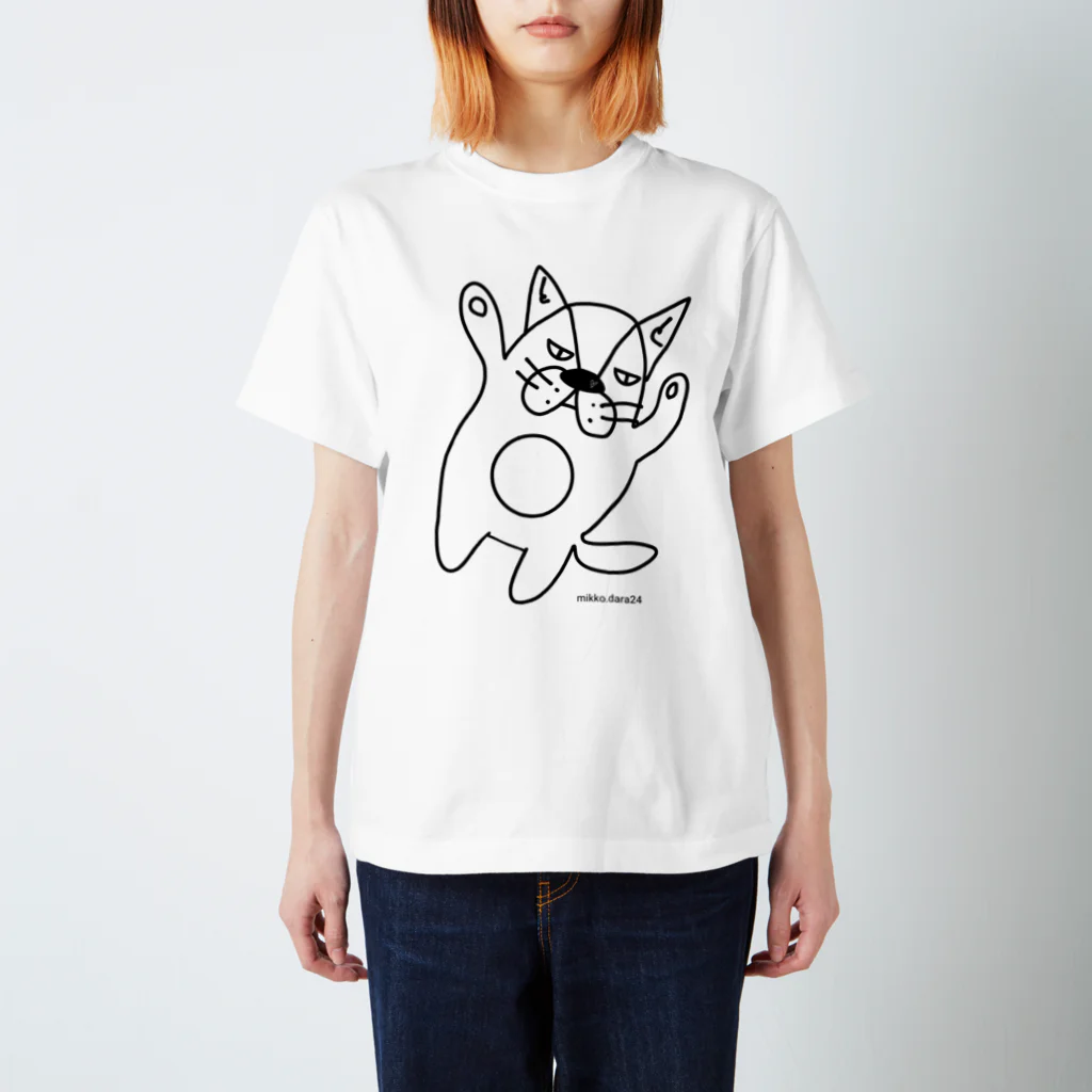 dara24の猫のダラ Regular Fit T-Shirt